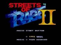 Streets of Rage 2 sur Sega Megadrive